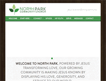 Tablet Screenshot of northpark.cc